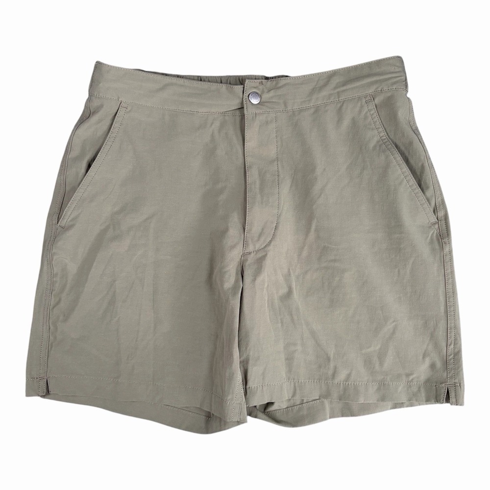 Buck Mason Deck Short Olive Green Mens Sz 32x6 Stretch Performance Casual